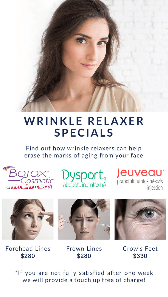 Wrinkle relaxer specials